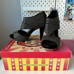 Jeffrey Campbell Rally peep toe heels